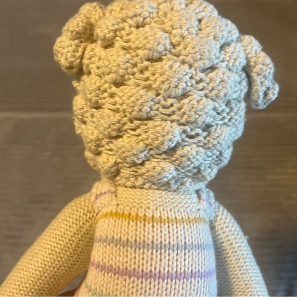 Cuddle and Kind Avery Lamb 12" Knit Plush Doll Stuffed Animal Handmade Knit - Picture 8 of 8